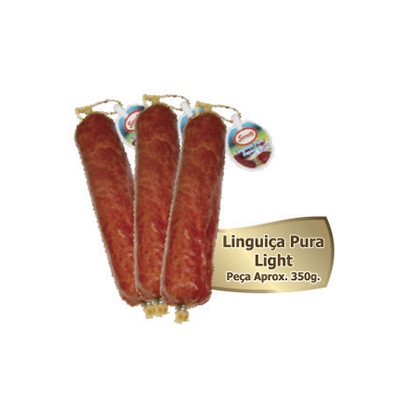 Linguiça de carne suína defumada sem touçinho aproximado  350g
